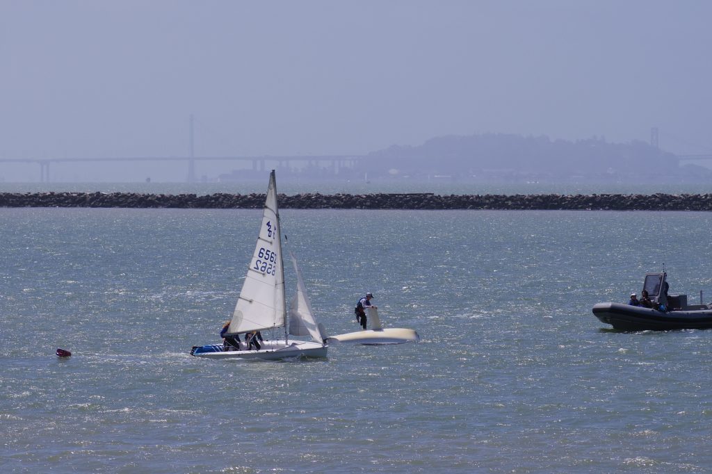 sailboat flipping over